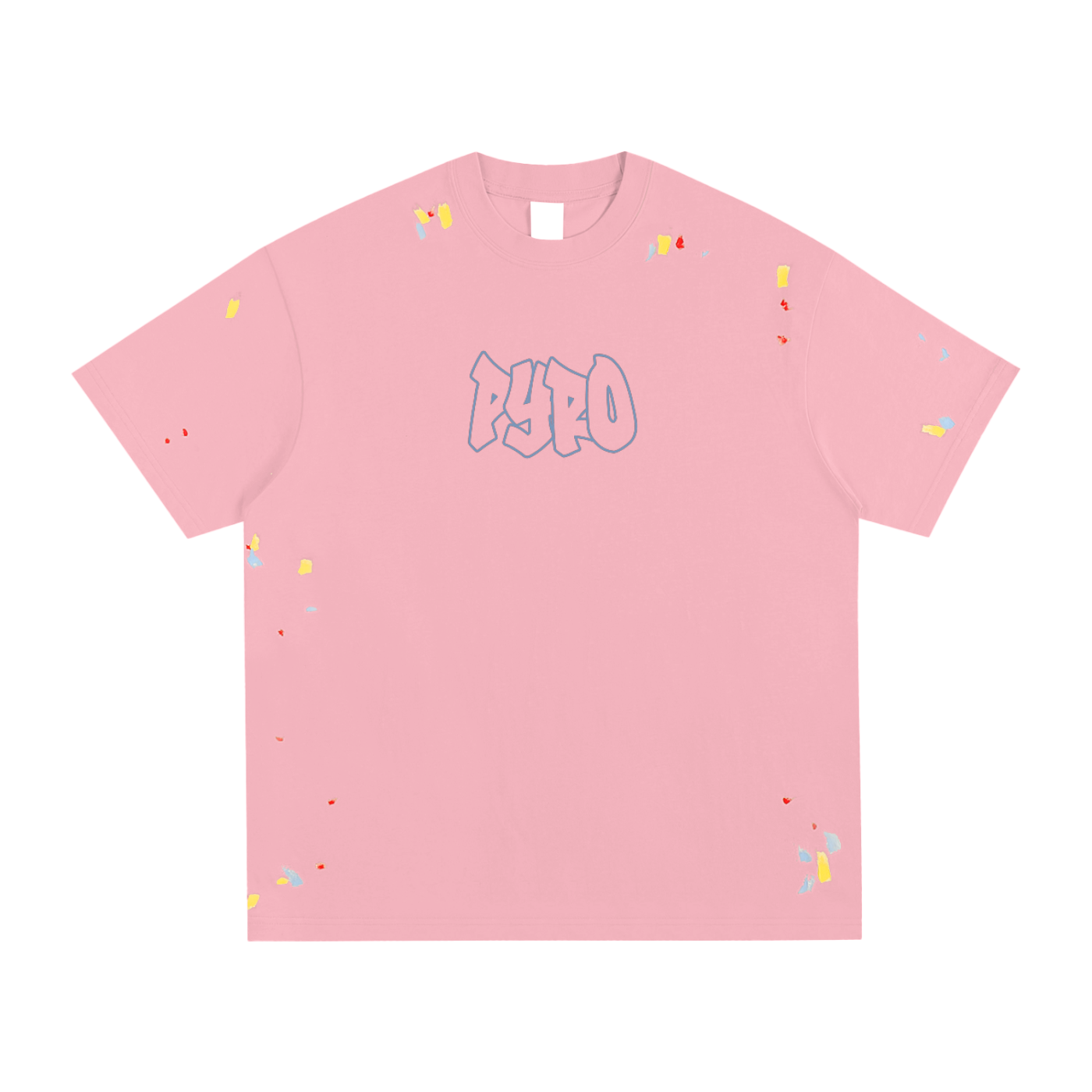 pyro paint splatter tee shirt
