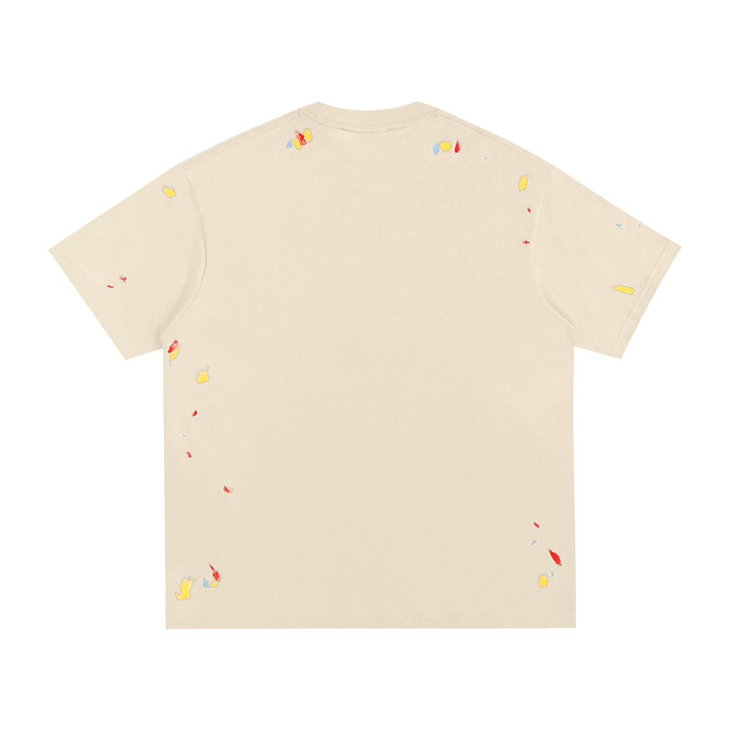 pyro paint splatter tee shirt